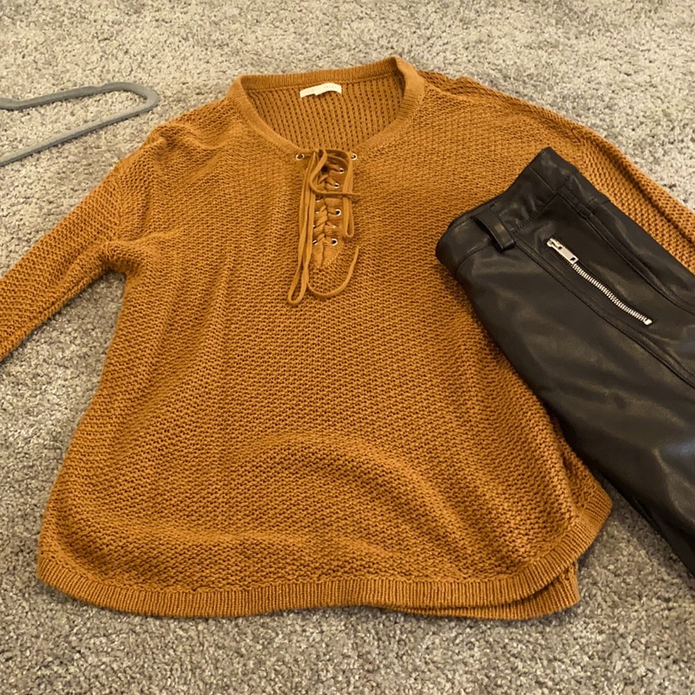 Burnt orange sweater